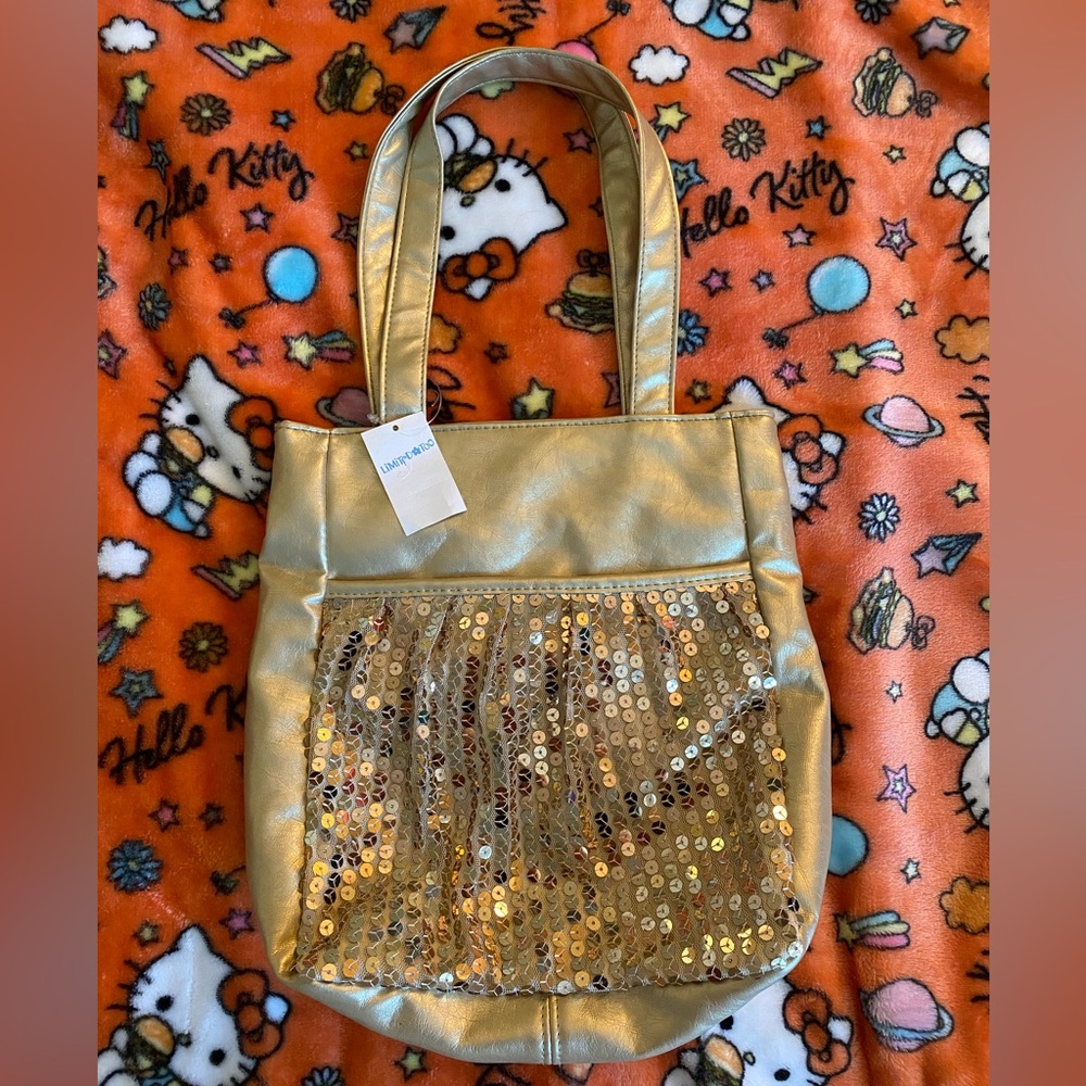 Limited too gold sequin purse - Picture 1 of 7